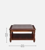 Stylish Wooden Center Table with Refined Finish - Image 5