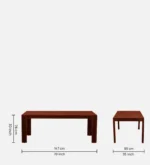 Tanish Solid Sheesham Wood Designer 8 Seater Dining Table Set - Image 5