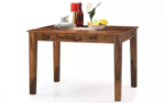 Traditional Wooden 4 Seater Dining Table Set with Matching Chairs - Image 8