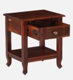 Traditional Wooden Bedside Storage Drawer Nightstand Cabinet - Image 4