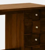 Urban Wooden Workspace Desk with Open Storage Design - Image 2