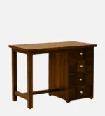 Urban Wooden Workspace Desk with Open Storage Design - Image 7