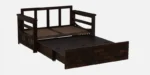 Vedant Solid Sheesham Wood Modern Convertible Sofa Cum Bed for Living Room - Image 2