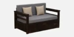 Vedant Solid Sheesham Wood Modern Convertible Sofa Cum Bed for Living Room - Image 7
