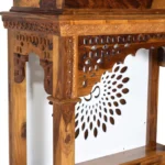 Vedika Solid Sheesham Wood Handcrafted Wooden Pooja Mandir for Home - Image 6