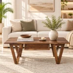 Vihaan Solid Sheesham Wood Handcrafted Modern Coffee Table