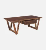 Vihaan Solid Sheesham Wood Handcrafted Modern Coffee Table - Image 6