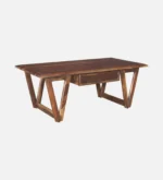 Vihaan Solid Sheesham Wood Handcrafted Modern Coffee Table - Image 7