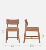 Vireston Elegant Solid Wood Contemporary Chair - Image 6