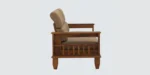 Vriksha Sheesham Wood 3 Seater Sofa in Natural Finish with Carved Design - Image 6