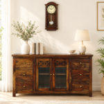 Yuvan Solid Sheesham Wood Modern Handcrafted Storage Sideboard for Home
