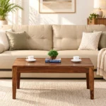 Naira Solid Sheesham Wood Modern Wooden Center Coffee Table