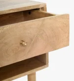 art-deco-solid-wood-bedside-table-in-natural-finish-by-sarve-furniture - Image 6