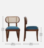 brookwood-sheesham-wood-dining-chair-in-scratch-resistant-provincial-teak-finish-by-sarve-furniture - Image 2
