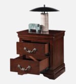 flux-solid-wood-bedside-table-in-brown-colour-with-drawers-by-sarve-furniture - Image 2