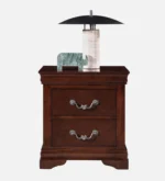 flux-solid-wood-bedside-table-in-brown-colour-with-drawers-by-sarve-furniture - Image 4