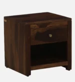 harlev-sheesham-wood-bedside-table-in-walnut-finish-by-sarve-furniture - Image 2