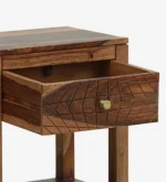 nuevo-sheesham-wood-bedside-table-in-rustick-teak-finish-by-sarve-furniture - Image 2