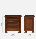 whispering-solid-wood-bedside-table-in-brown-colour-by-sarve-furniture - Image 3