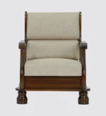 Aarohi Solid Sheesham Wood Contemporary Accent Sofa for Living Room - Image 6
