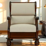 Aarohi Solid Sheesham Wood Contemporary Accent Sofa for Living Room