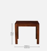 Inaya Solid Sheesham Wood Elegant 2 Seater Dining Table Set - Image 7