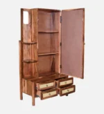 Myra Solid Sheesham Wood Premium Wooden Dressing Table with Mirror - Image 2