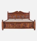 Veyora Solid Sheesham Wood Premium King Size Storage Bed - Image 5