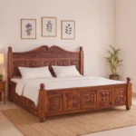 Veyora Solid Sheesham Wood Premium King Size Storage Bed
