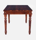 Arlena Solid Wood Minimalist 6 Seater Dining Table Set - Image 7