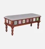 Arlena Solid Wood Minimalist 6 Seater Dining Table Set - Image 6