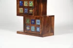 Arlo Solid Sheesham Wood Bookshelf with Open Shelves - Image 4