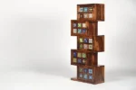 Arlo Solid Sheesham Wood Bookshelf with Open Shelves - Image 5