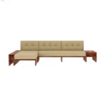 Arlo Solid Sheesham Wood Modern L Shape Sofa Set for Living Room - Image 7