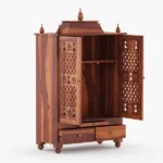 Atharv Solid Sheesham Wood Modern Traditional Pooja Mandir