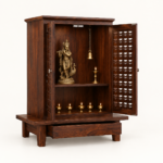 Atharv Traditional Solid Wood Temple with Bell Tower - Image 2