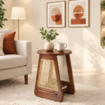 Avelin Solid Sheesham Wood Modern End Table