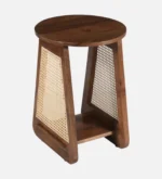 Avelin Solid Sheesham Wood Modern End Table - Image 3