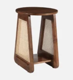 Avelin Solid Sheesham Wood Modern End Table - Image 5