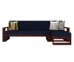 Callum Solid Sheesham Wood Elegant L Shape Sofa for Modern Homes - Image 2