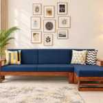 Callum Solid Sheesham Wood Elegant L Shape Sofa for Modern Homes