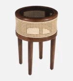 Calvora Solid Sheesham Wood Modern Wooden End Table - Image 2