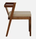 Elora Solid Sheesham Wood Compact 2 Seater Dining Table Set - Image 4