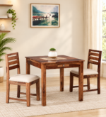Finley Solid Sheesham Wood Contemporary Small Dining Set