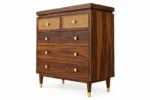 Halden Solid Sheesham Wood Tall Bedroom Storage Chest - Image 2
