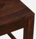 Hazel Solid Sheesham Wood Contemporary Dining Table Set for 2 - Image 5