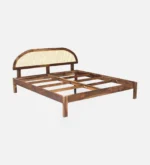 Anvika Solid Sheesham Wood King Size Bed Without Storage - Image 2