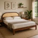 Anvika Solid Sheesham Wood King Size Bed Without Storage