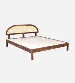 Anvika Solid Sheesham Wood King Size Bed Without Storage - Image 4