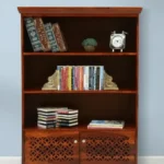 Kiara Wooden Bookcase with Storage Cabinet